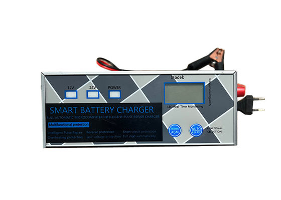 โช๊ดเปอร์ตพอร์ตในโลหะ Shell LED Display ชาร์จเร็ว แบตเตอรี่รถยนต์