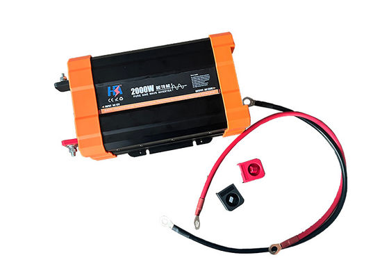 ไซน์เวฟบริสุทธิ์ เครื่องเปลี่ยนพลังงานบ้าน พีค 2000w DC 12V AC 230V พร้อมป้องกันความอ้วนสําหรับครอบครัว